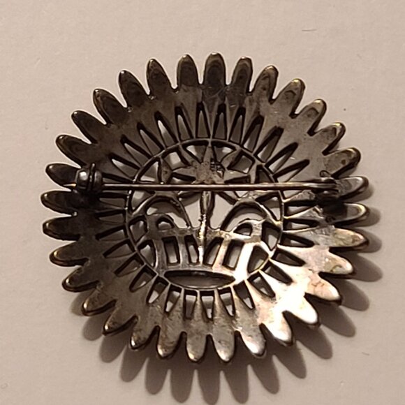 4 Vintage Silver Tone And Rhinestone Pins - Picture 8 of 14